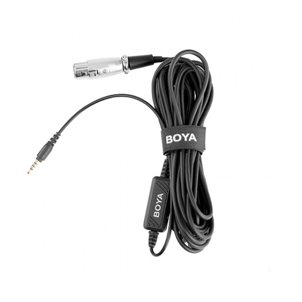 BOYA BY-BCA6 XLR to 3.5mm TRRS microphone adapter