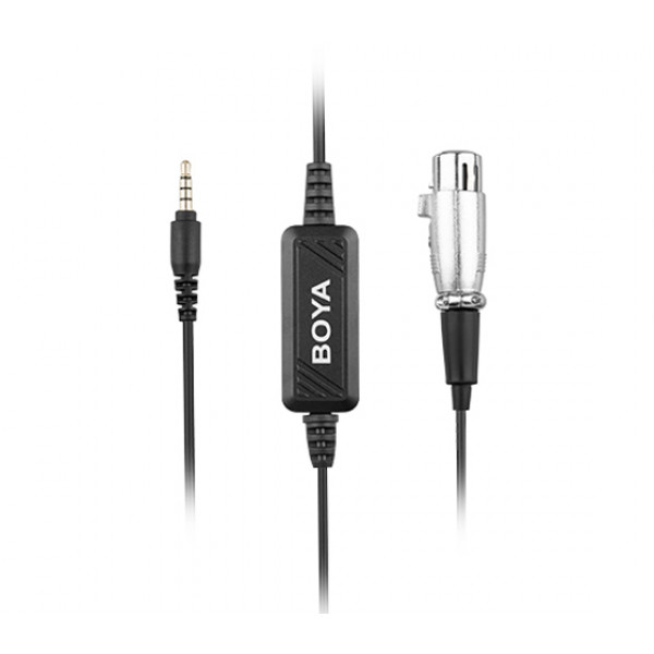  BOYA BY-BCA6 XLR to 3.5mm TRRS microphone adapter