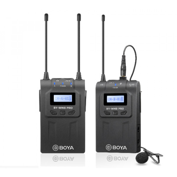 BOYA UHF BY-WM8 Pro-K1 Duo Lavalier Microphone wireless 