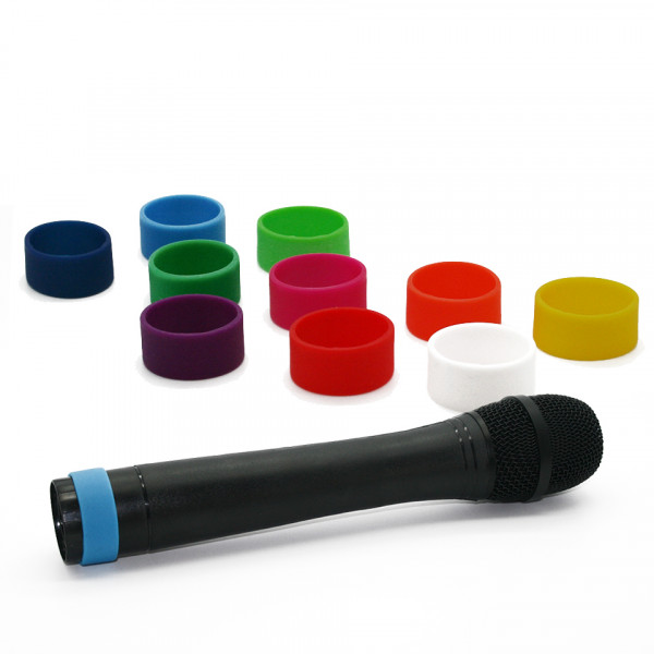 Colored coding rings (L) for wireless microphones