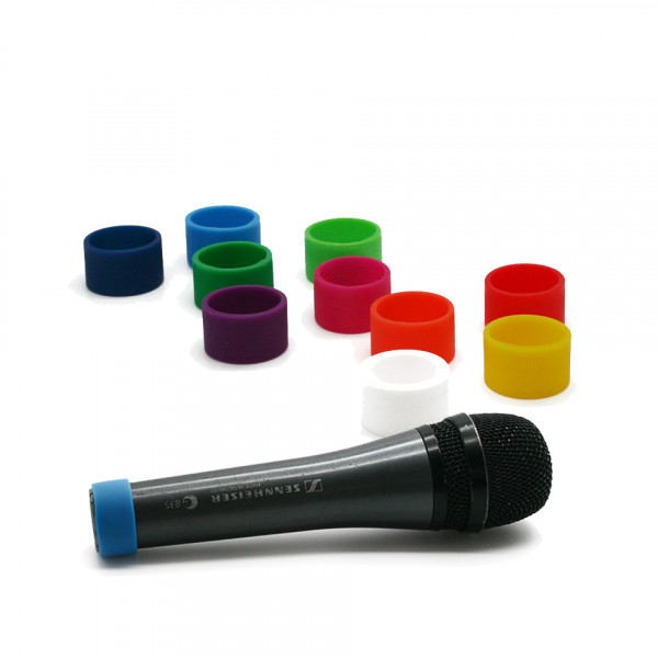 Colored coding rings (M) for handheld microphones
