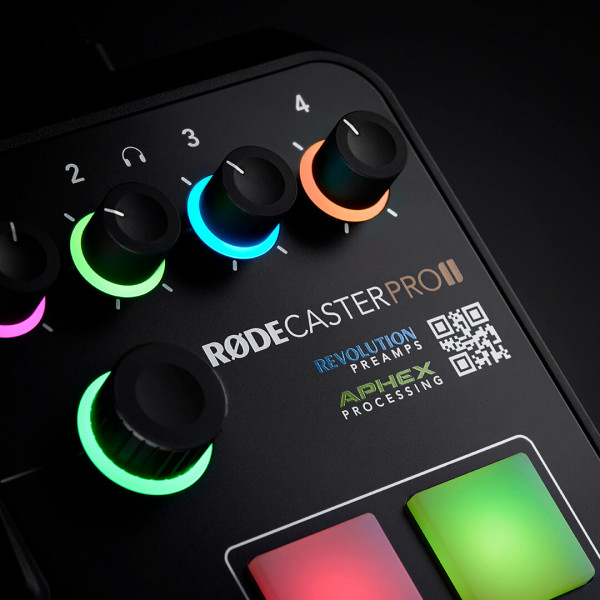 For RODECaster Pro II Integrated Audio Production Studio for Podcasters  Streamers Musicians Studio-Quality APHEX Processing