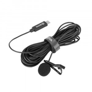BOYA BY-M3 clip-on lavalier Microphone for USB-C