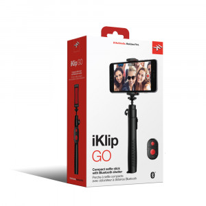 IK Multimedia iKlip GO selfie stick met bluetooth-shutter
