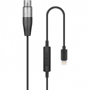 Saramonic LC-XLR XLR Female Connector to Apple Certified Lightning Audio Interface 