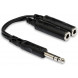 Hosa YPP-118 | Y Cable - 1/4" TRS to Dual 1/4" TRSF